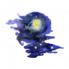 月夜繁星图标