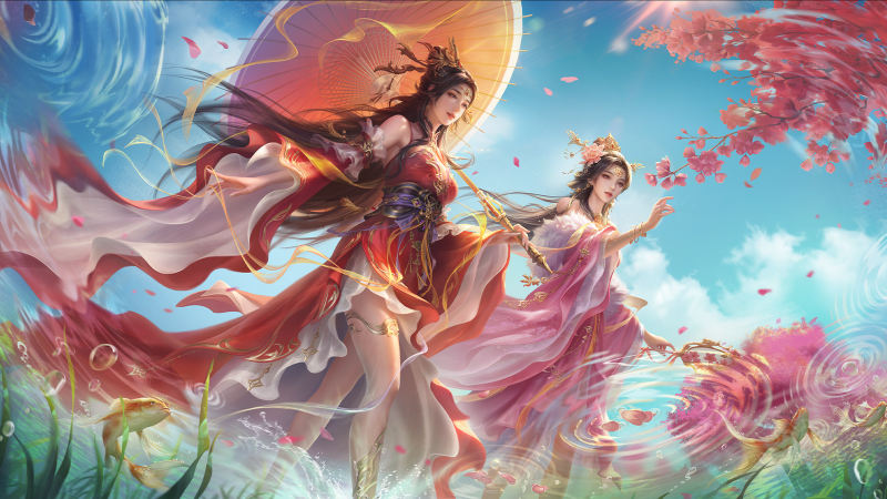 文件:蒹葭萋萋-甘夫人糜夫人-大图.png