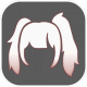 UI-发型-渐变双马尾发型.png