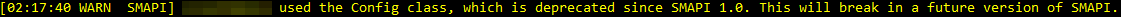Modding - updating deprecated SMAPI code - deprecation warnings.png