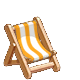 黄色躺椅