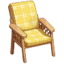 暖阳格纹休闲椅