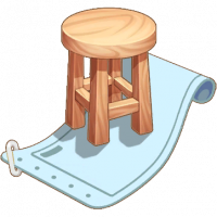 原木色圆凳图纸