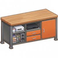 极简红黑电视柜