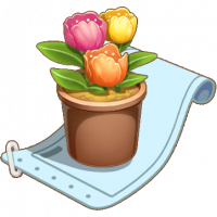 彩虹郁金香盆栽图纸