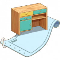 撞色原木矮柜图纸