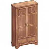 中式镶金储物柜