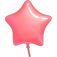 粉色星星气球