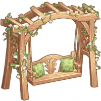 做旧风双人秋千