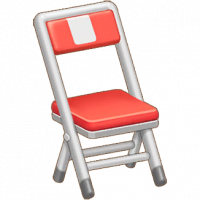 红白折叠椅