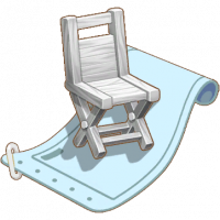 白色木制折叠椅图纸