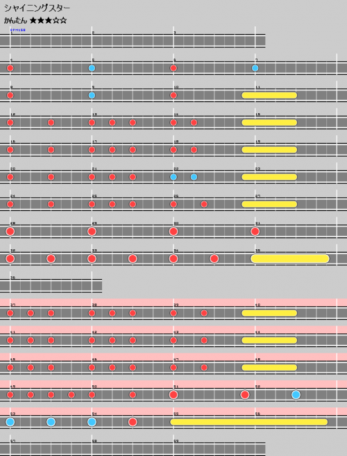 谱面 シャイニングスター 简单.png