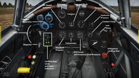 Yak-3的仪表板