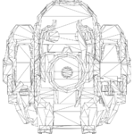 Gepard LOD1 line top.svg
