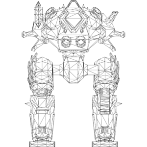 Ravana LOD1 line front.svg