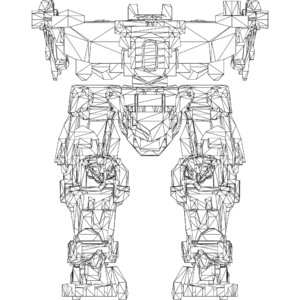 Gothic Mars LOD1 line front.svg