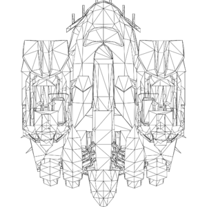 Scavenger Griffin LOD1 line top.svg