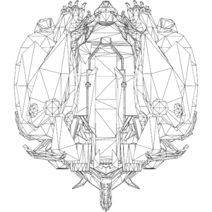 Baihu Lynx LOD1 line top.svg