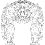 Bjorn LOD1 line front.svg