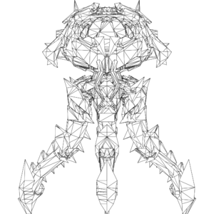 Kraken Indra LOD1 line front.svg