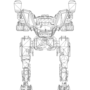 Falcon LOD1 line front.svg