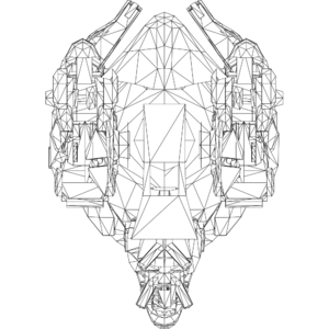 Techno Scorpion LOD1 line top.svg
