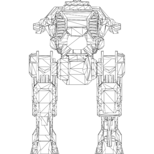 Gepard LOD1 line front.svg