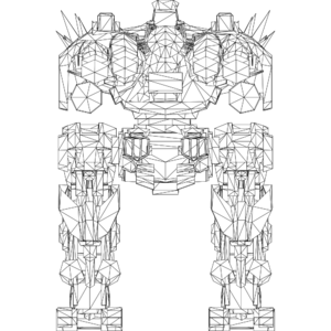 Scavenger Griffin LOD1 line front.svg
