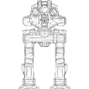 Destrier LOD1 line front.svg