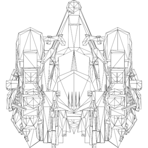 Giftbringer Fenrir LOD1 line top.svg
