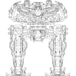 Luchador LOD1 line front.svg