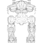 Raven LOD1 line front.svg