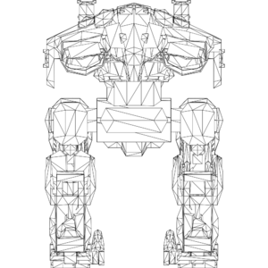 Raven LOD1 line front.svg