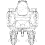 Raptor LOD1 line top.svg