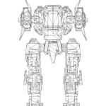 Hawk LOD1 line front.svg