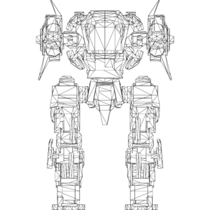 Hawk LOD1 line front.svg