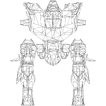 Haechi LOD1 line front.svg