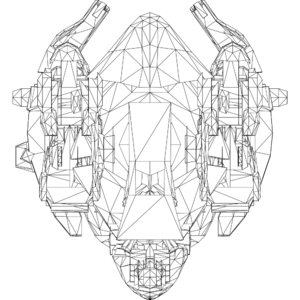 Ultimate Scorpion LOD1 line top.svg