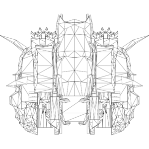Crimson Hawk LOD1 line top.svg