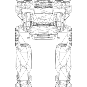 Raptor LOD1 line front.svg