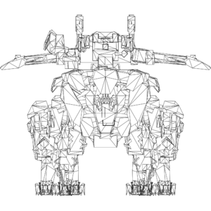 Steel Stryx LOD1 line front.svg