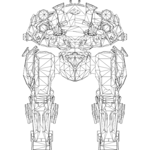 Cryptic Fenrir LOD1 line front.svg