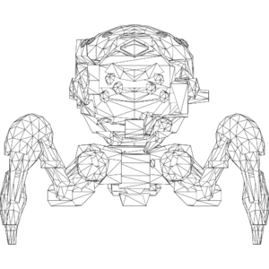 Arachnid Invader LOD1 line front.svg