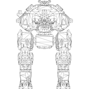 Techno Scorpion LOD1 line front.svg