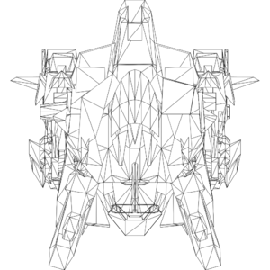 Haechi LOD1 line top.svg