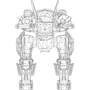 Fenrir LOD1 line front.svg
