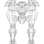 Fafnir LOD1 line front.svg