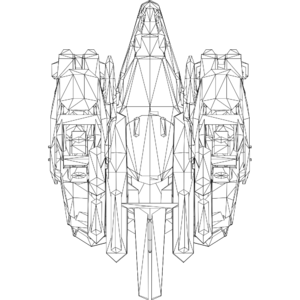 Raven LOD1 line top.svg