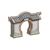 中式古建月洞门