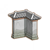中式古建院墙拐角